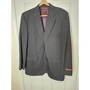 Vintage Brooks Brothers Brooks Wool Blend Blazer 44 Black Button USA Season 34